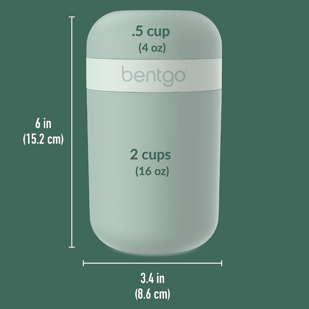 Snack Cup- Reusable Snack Container with Leak-Proof Design, Toppings Compartment - Picture 5 of 6